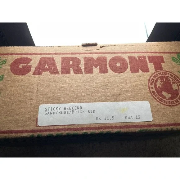 Garmont Sticky Weekend Hiking Shoes Mens 12 Multi Suede Gorpcore Outdoor Trail - Picture 5 of 8